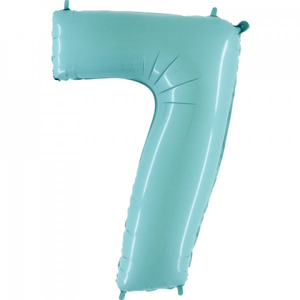 Cijfer Light Blue 7 - Grabo - 40 inch