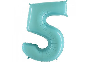 Cijfer Light Blue 5 - G40"/101cm