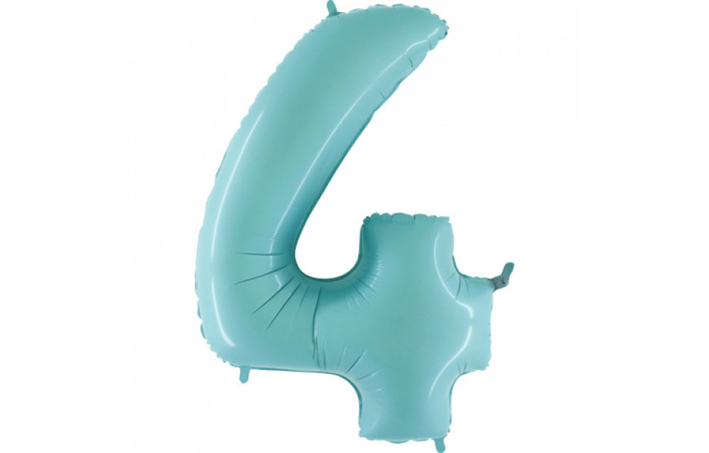 Cijfer Light Blue 4 - Grabo - 40 inch