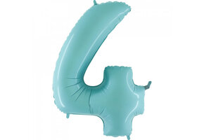 Cijfer Light Blue 4 - Grabo - 40 inch