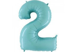 Cijfer Light Blue 2 - Grabo - 40 inch