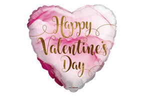 ECO - Heart Happy Valentines Day - Marble Pink - K18"