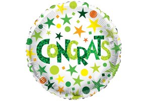 SALE > ECO - Congratulations Green - 18 inch - Kaleidoscope