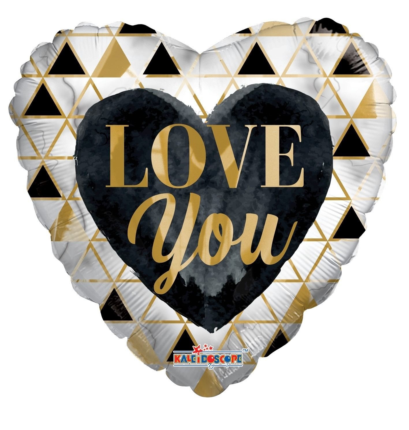 SALE > ECO - Love You gold&black Triangles - K18"