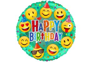 ECO - Bday Happy Faces - 18 inch - Kaleidoscope