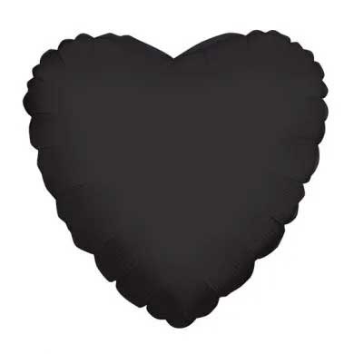 Heart - Black- K18"/45cm - VP