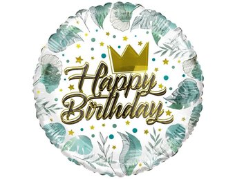 SALE > ECO - Birthday - Crown & Leaves - 18 inch - K