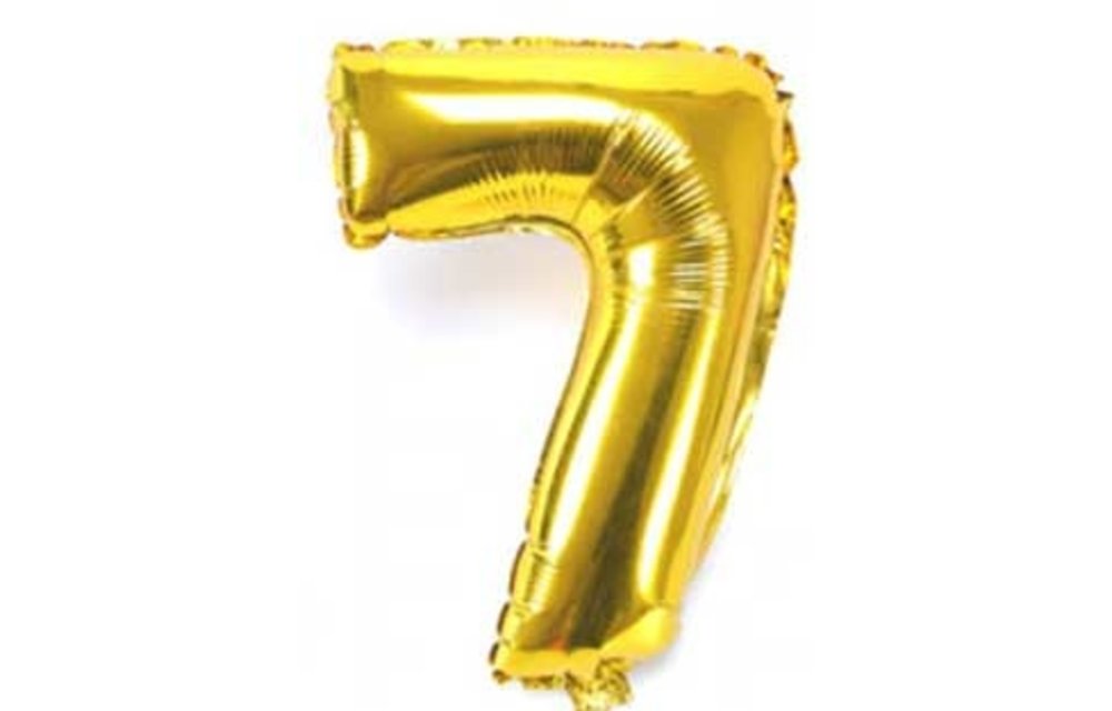 Cijfer Gold 7 - 24 inch - 2 stuks