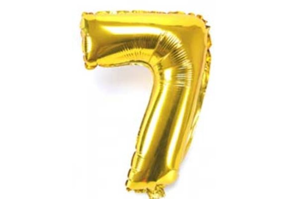 SALE > Cijfer Gold 7 - HA24"/60cm  - 2 stuks