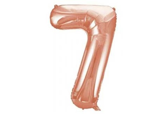 Cijfer Rose Gold 7 - HA24"/60cm- 2 stuks