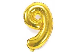 SALE > Cijfer Gold 9 - HA24"/60cm  - 2 stuks