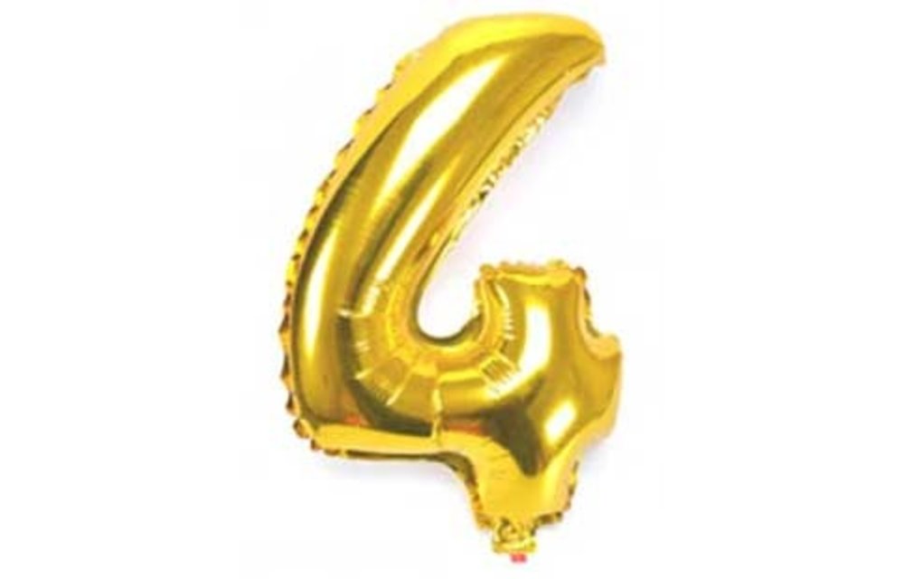Cijfer Gold 4 - 24 inch - 2 stuks