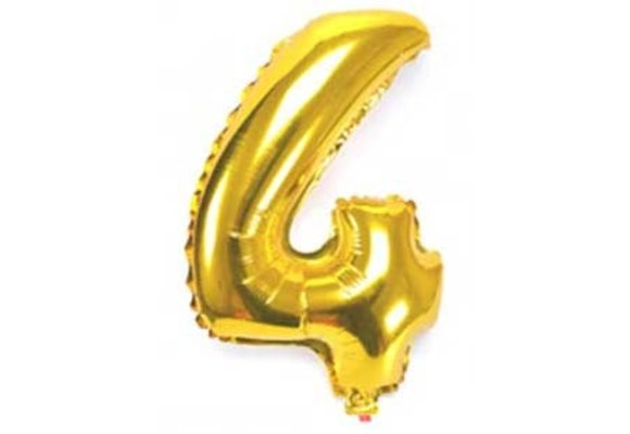 Cijfer Gold 4 - 24 inch - 2 stuks