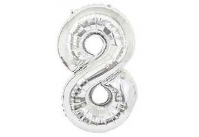 Cijfer Silver 8 - HA24"/60cm- 2 stuks