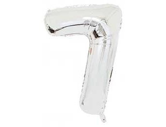 Cijfer Silver 7 - HA24"/60cm- 2 stuks