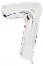 Cijfer Silver 7 - 24 inch - 2 stuks