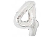 Cijfer Silver 4 - HA24"/60cm- 2 stuks