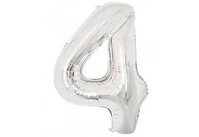 Cijfer Silver 4 - HA24"/60cm- 2 stuks