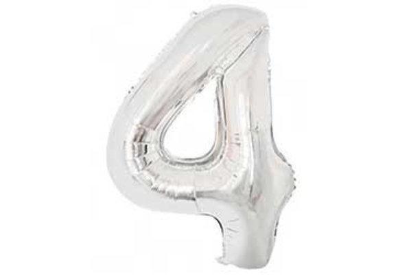 SALE > Cijfer Silver 4 - HA24"/60cm  - 2 stuks
