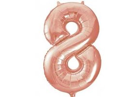 Cijfer Rose Gold 8 - HA24"/60cm