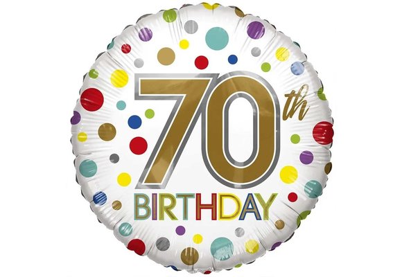 ECO - Birthday - 70 - 18 inch - Kaleidoscope