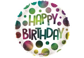 Birthday Multicolour Dots - K18"