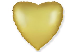Heart - Satin - White Gold - 18 inch - Flex - 5 stuks