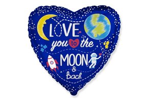 SALE > Heart - Love You to the Moon & Back - FX18"/45cm