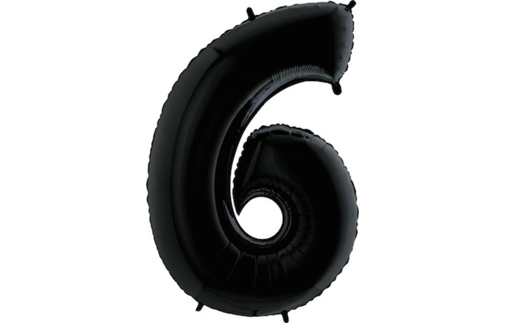 Cijfer Black 6 - Grabo - 40 inch