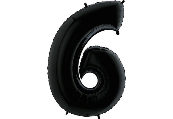 Cijfer Black 6 - Grabo - 40 inch