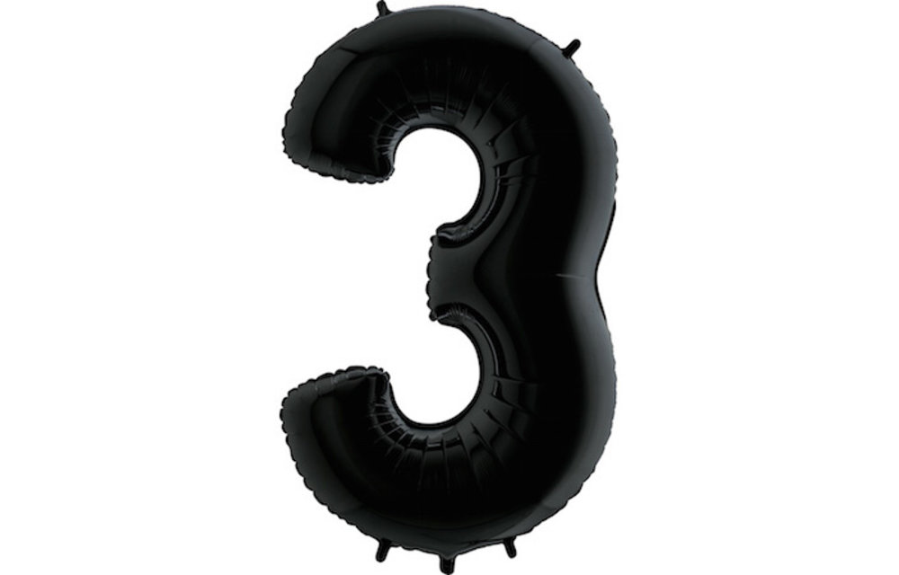 Cijfer Black 3 - Grabo - 40 inch