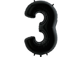 Cijfer Black 3 - Grabo - 40 inch