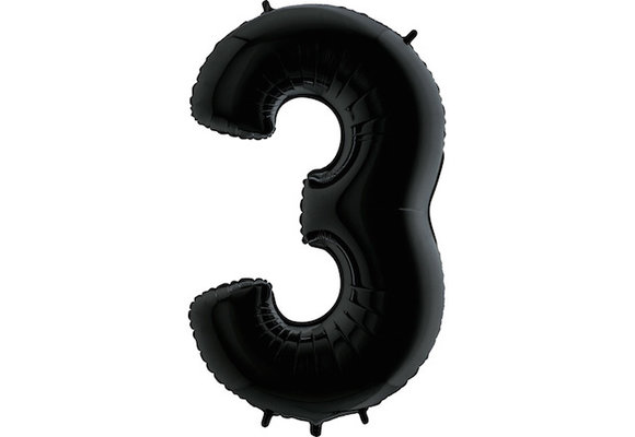 Cijfer Black 3 - Grabo - 40 inch