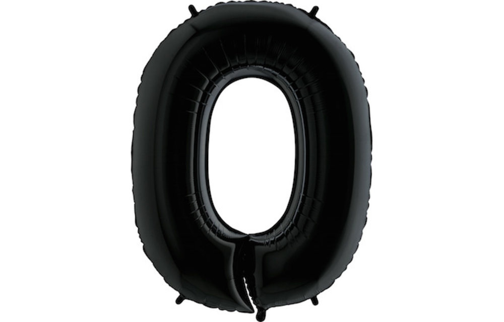 Cijfer Black 0 - Grabo - 40 inch