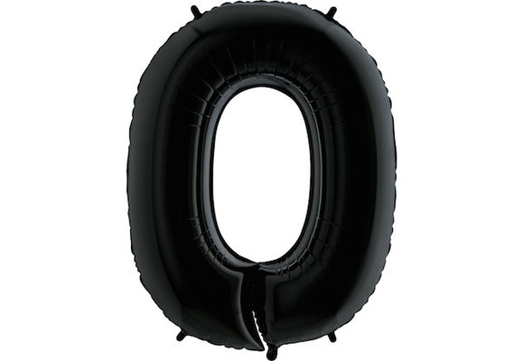 Cijfer Black 0 - Grabo - 40 inch
