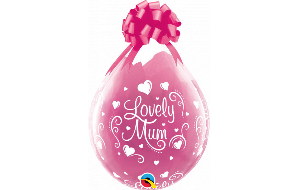 Qualatex 18 inch - Stuffer - Lovely Mum - D.Clear- 25 pieces