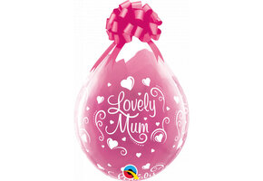 Qualatex 18 inch - Stuffer - Lovely Mum - D.Clear.- 25 Stuks