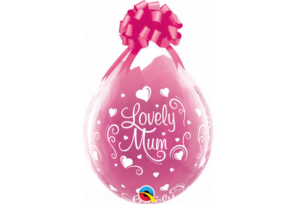 Qualatex 18 inch - Stuffer - Lovely Mum - D.Clear.- 25 Stuks