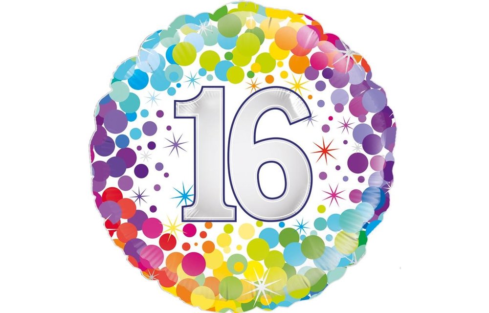 Birthday Colourful Confetti - 16 - O45cm