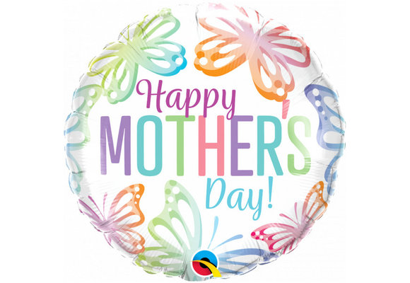 Mother's Day Pastel Butterflies - 18 inch - Qualatex
