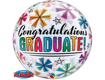 BUBBLE Congratulations Graduate Stars - 22"/56cm