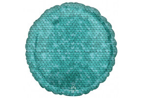 Round - Ocean Blue - Pailletten - 18 inch - Anagram