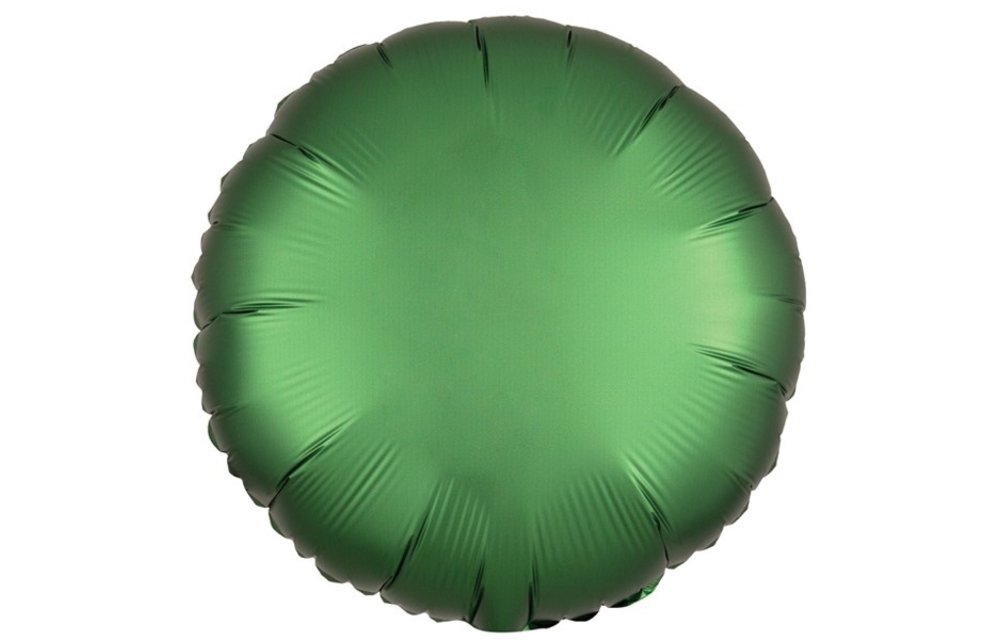 Round - Satin Luxe Emerald - 18 inch - Anagram
