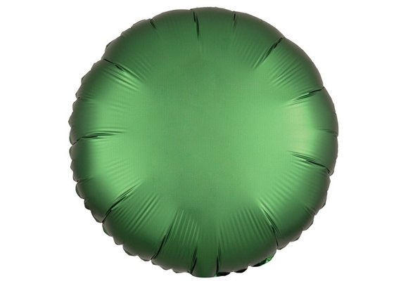 Round - Satin Luxe Emerald - A18"/45cm