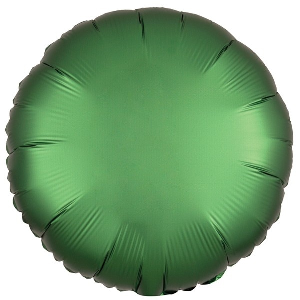 Round - Satin Luxe Emerald - A18"/45cm