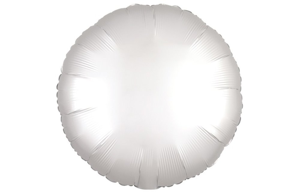 Round - Satin Luxe White - 18 inch - Anagram