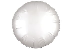 Round - Satin Luxe White - A18"/45cm