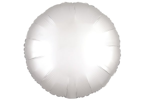 Round - Satin Luxe White - A18"/45cm
