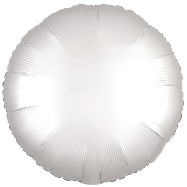 Round - Satin Luxe White - A18"/45cm
