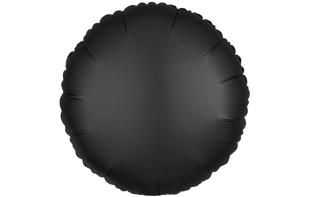 Round - Satin Luxe Onyx Black - 18 inch - Anagram